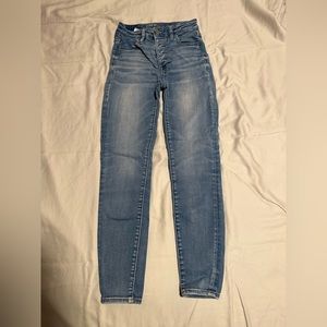 high rise skinny jeans